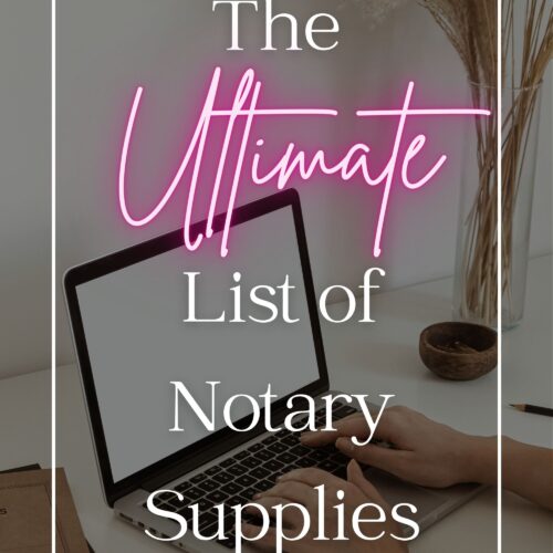 What Notary Supplies Do I Need? A Comprehensive List!