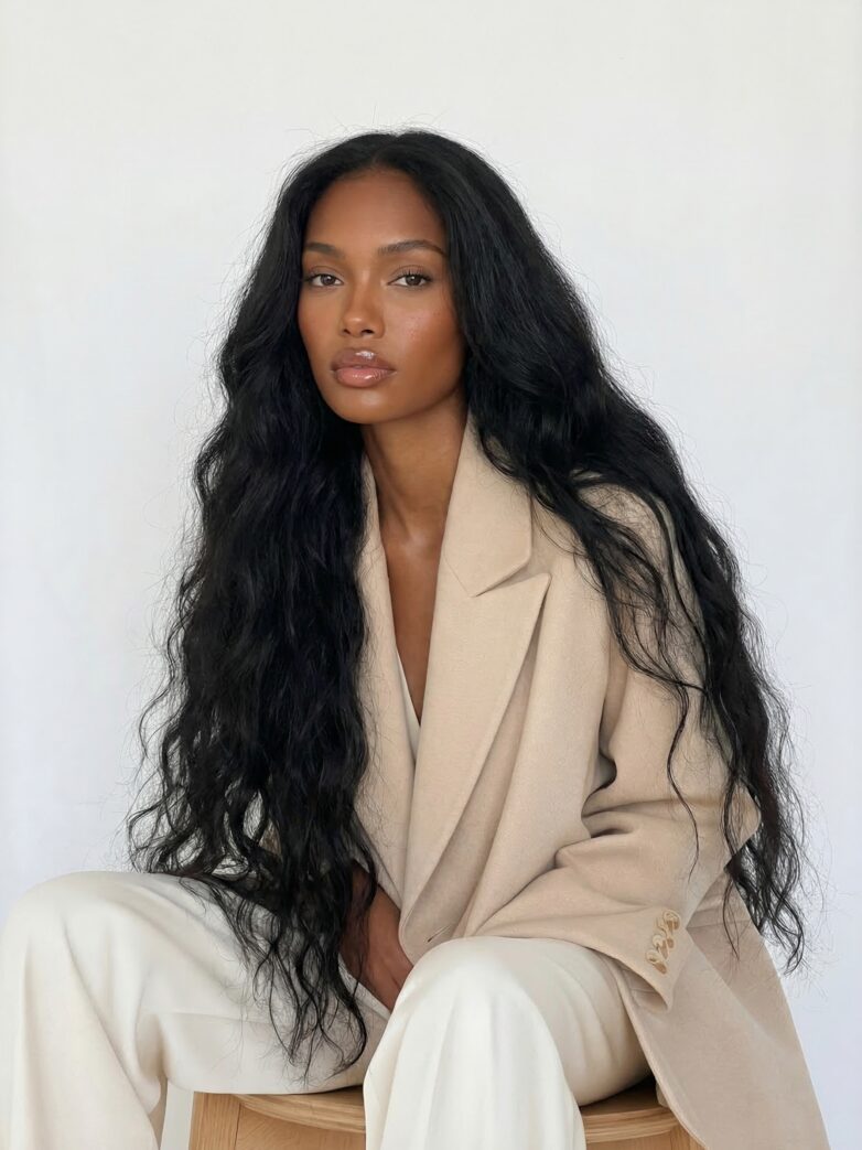 woman wearing blazer